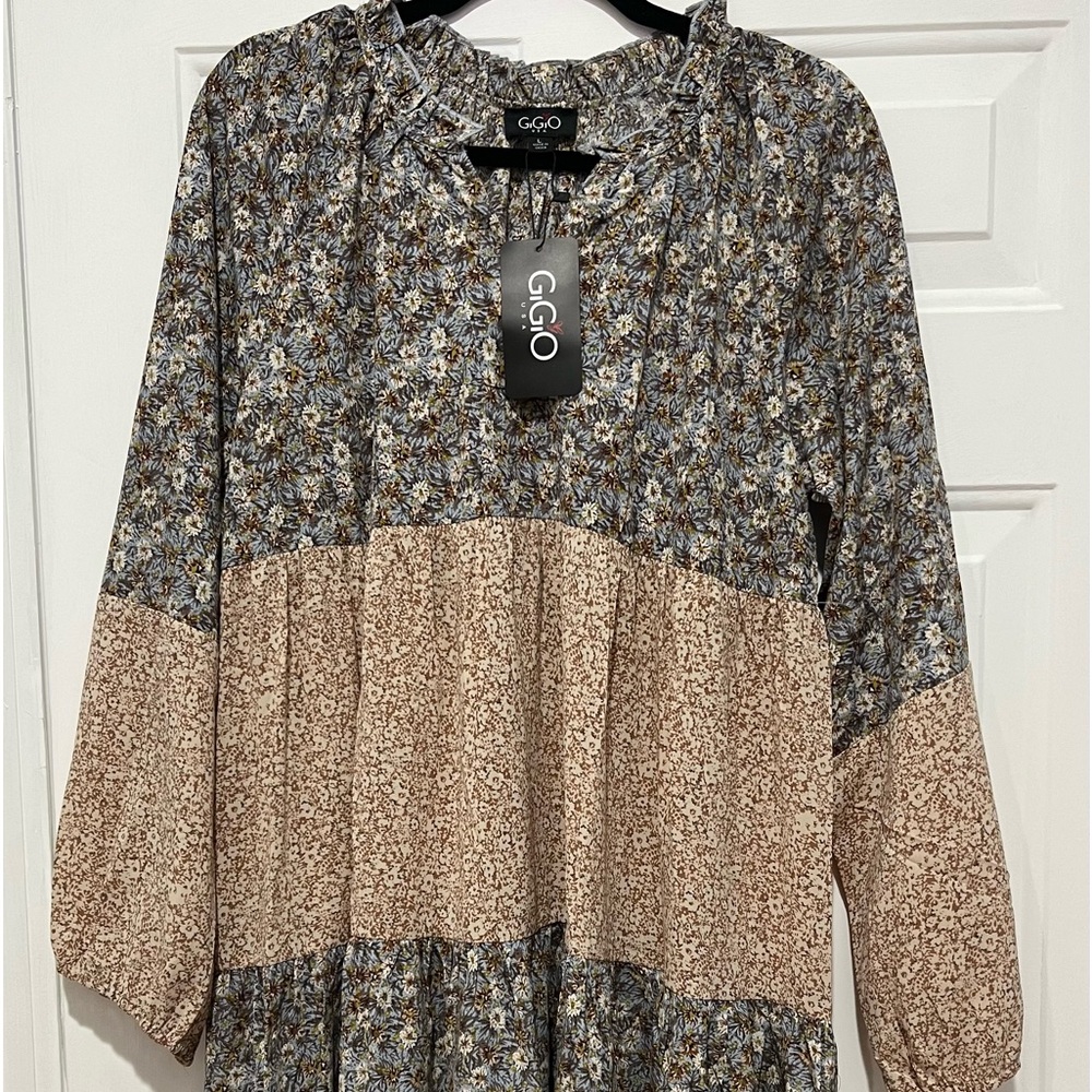 NWT “Gigio” Boho Style Dress (Size Large!)